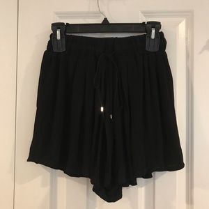 Black High Waisted Shorts